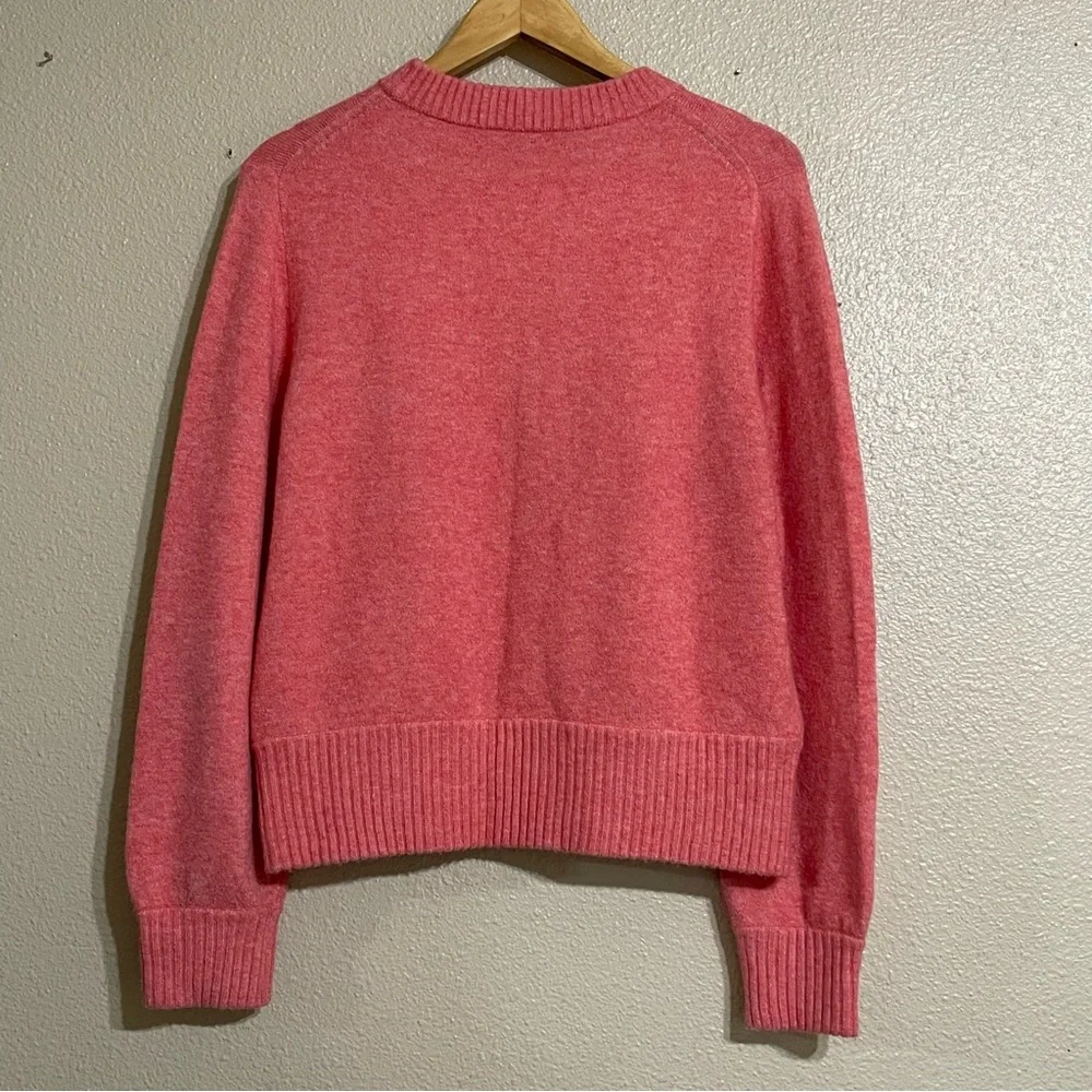 J. Crew - Merino‎ / Alpaca Coral Crew Neck Sweater